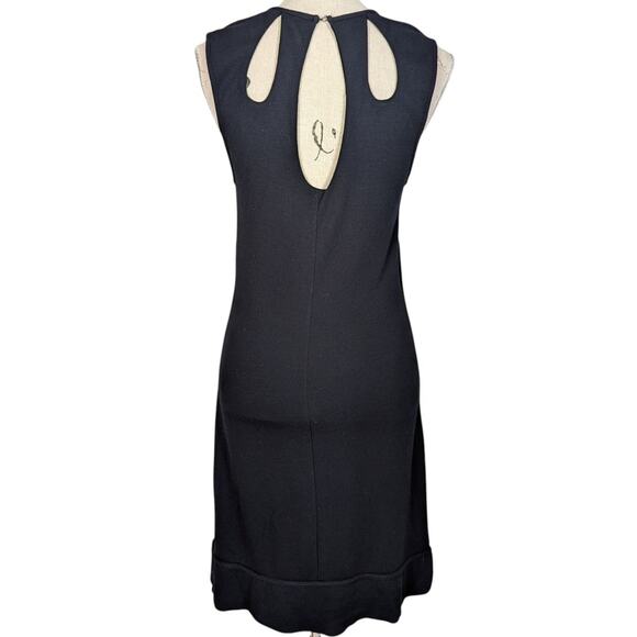 Y2K Cache Sleeveless Jersey Knit Sheath Dress with Cutouts Black Size M - Picture 2 of 14